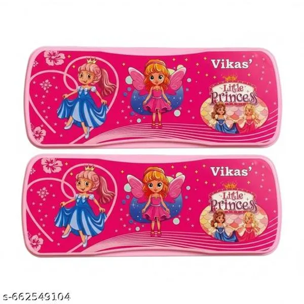 Vikas_Maxo_Pink_Pencil_Box_Pack_Of_2_Doll_Design_Pencil_Box_Girls_School_Pencil_Case_Stylish_Pink_Stationery_Box_Big_Size_Pencil_Organizer_Durable_Plastic_Pencil_Box_Classroom_Study_Box_For_Girls_Students_Writing_Kit_-_Pack_of_2