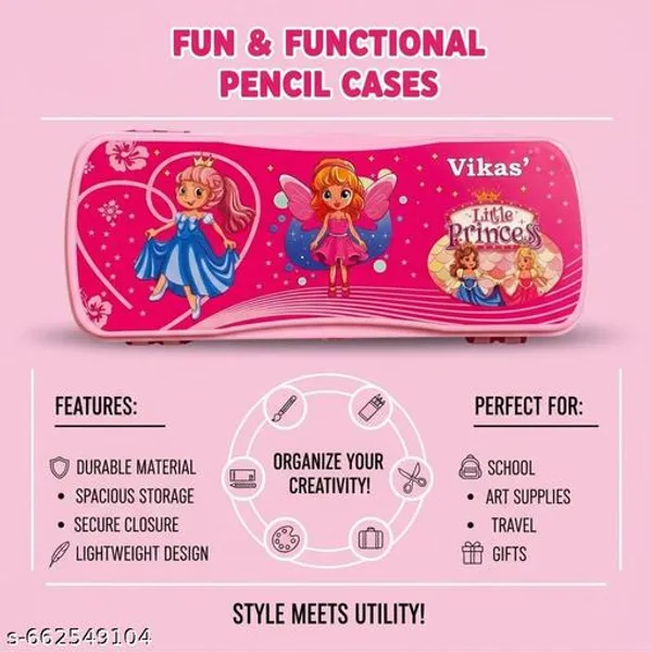 Vikas_Maxo_Pink_Pencil_Box_Pack_Of_2_Doll_Design_Pencil_Box_Girls_School_Pencil_Case_Stylish_Pink_Stationery_Box_Big_Size_Pencil_Organizer_Durable_Plastic_Pencil_Box_Classroom_Study_Box_For_Girls_Students_Writing_Kit_-_Pack_of_2