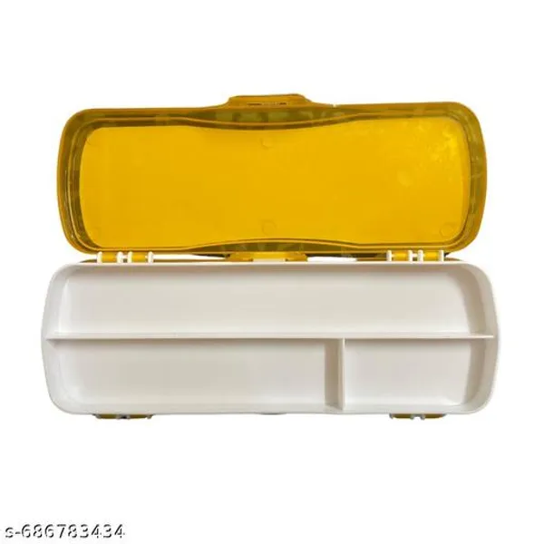 Vikas_Ultra_Yellow_Freedom_Of_The_Wheel_Pencil_Box_Unbreakable_Kids_Stationery_Storage_Case_School_Supplies_Organizer_-_Pack_of_5