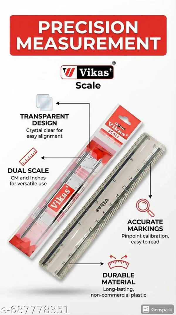 Vikas_15cm_Scale_Pack_Of_10_Unbreakable_Plastic_Scale_Transparent_School_Scale_Set_Student_Geometry_Scale_Measuring_Ruler_Office_Stationery_Durable_15_Cm_For_Kids_Craft_Measure_Tool_Lightweight_Classroom_Scale_Pack_-_Pack_of_5