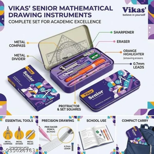 Vikas_Senior_World_Geometry_Box_Combo_For_Students_Maths_Instrument_Box_Set_Geometry_Set_For_School_Kids_Metal_Divider_Box_Maths_Drawing_Kit_Study_Supplies_For_Class_5-12_Durable_Geometry_Tools_For_Students_-_Pack_of_2