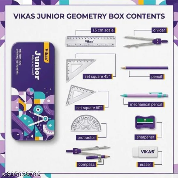 Vikas_Senior_Junior_Time_Geometry_Box_Combo_Maths_Instrument_Box_For_Students_School_Geometry_Set_With_Divider_Scale_Protractor_Set_Squares_Drawing_Tools_Kit_For_Boys_Girls_Cbse_Icse_Board_Exam_Study_Supply_Combo