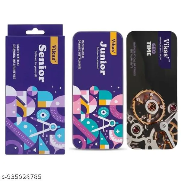 Vikas_Senior_Junior_Time_Geometry_Box_Combo_Maths_Instrument_Box_For_Students_School_Geometry_Set_With_Divider_Scale_Protractor_Set_Squares_Drawing_Tools_Kit_For_Boys_Girls_Cbse_Icse_Board_Exam_Study_Supply_Combo