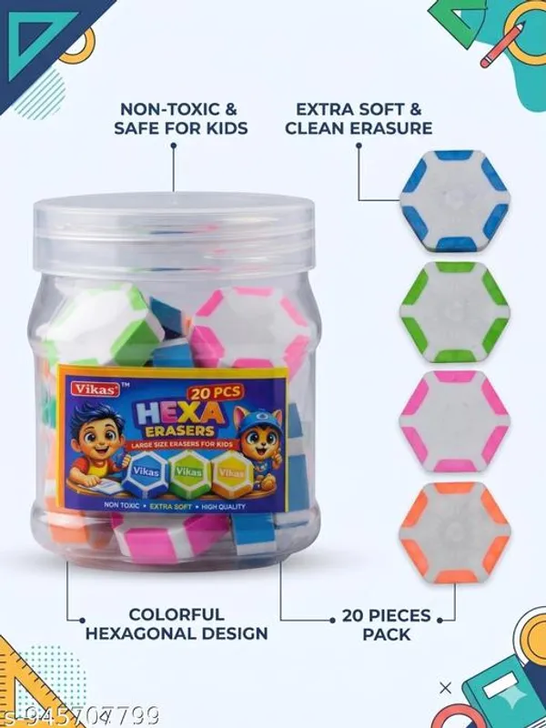 Toy_Eraser_Hexa_Eraser_Combo_Pack_50_Toy_Erasers_20_Hexa_Erasers_Soft_Non_Dust_Erasing_Kids_School_Stationery_Bulk_Pack_For_Students