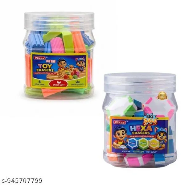 Toy_Eraser_Hexa_Eraser_Combo_Pack_50_Toy_Erasers_20_Hexa_Erasers_Soft_Non_Dust_Erasing_Kids_School_Stationery_Bulk_Pack_For_Students