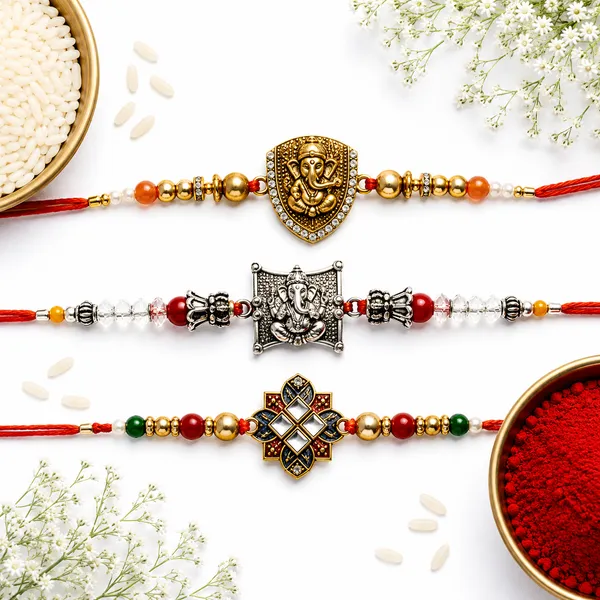 The_Ganapati_collection_�_Premium,_hand_made_rakhi_set_of_3_,_roli_chawal_and_a_set_of_2_som