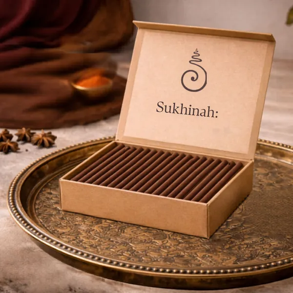 Sukhinah:_Kasturi_and_Chandan__Incense_Sticks_Pack_Of_2._(Charcoal-Free,_Low_Smoke_Bambooless)