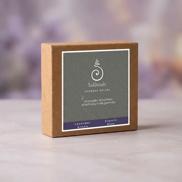 Sukhinah:_Lavender_and_Rose__Charcoal-Free,_Low_Smoke,_Bambooless_Incense_Sticks_Pack_Of_2.