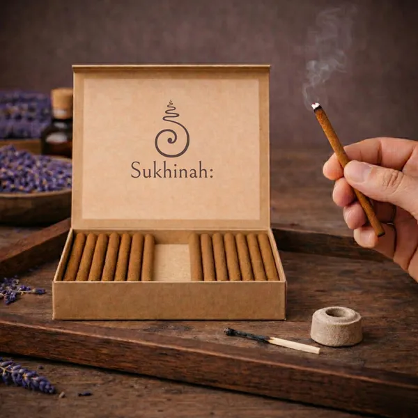 Sukhinah:_Premium_Lavender_Aroma_Incense_Sticks_And_Cones_Pack_Of_2.(Charcoal-Free,_Low_Smoke_Bambooless)