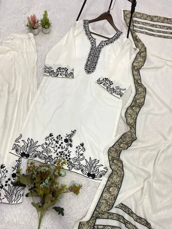 White_Rayon_Dress_For_Women