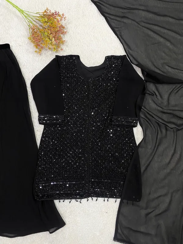 Black_Georgette_Dress_For_Women