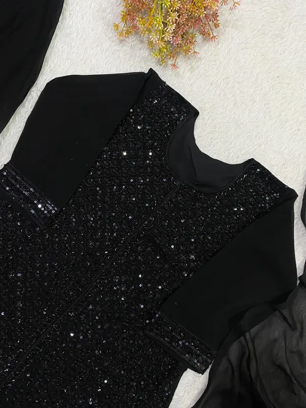 Black_Georgette_Dress_For_Women