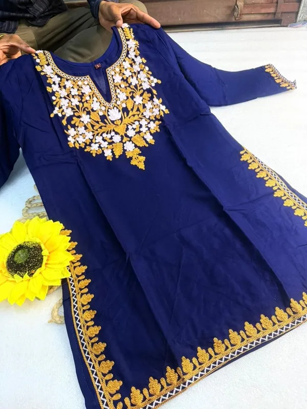 Blue_Cotton_Kurti_For_Women