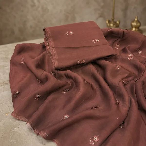 Brown_Viscose_Saree_For_Women