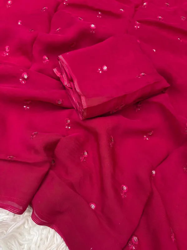 Pink_Viscose_Saree_For_Women