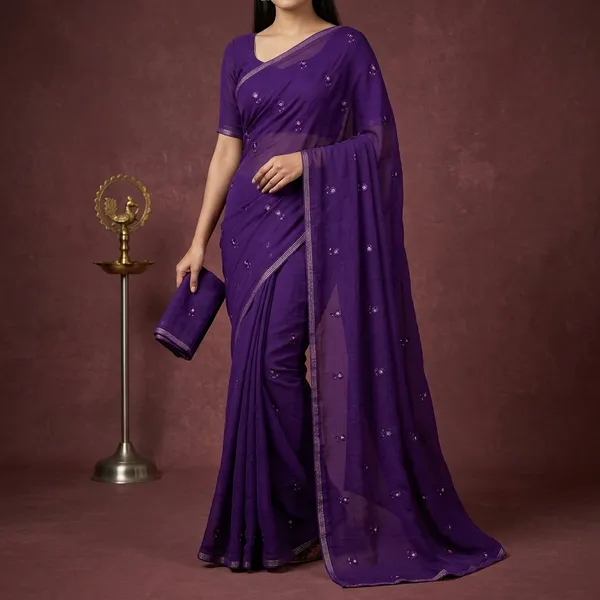 Green_Viscose_Saree_For_Women