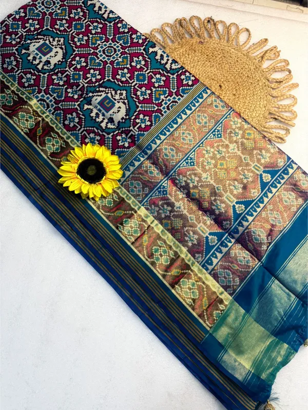 Blue_Banarasi_Silk_Saree_For_Women