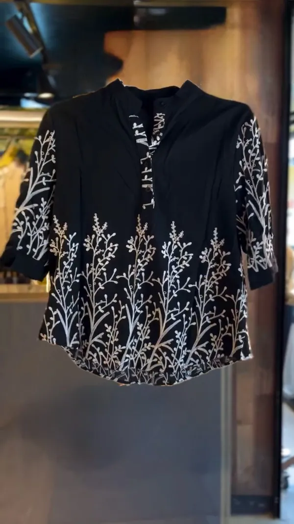 Black_Cotton_Kurti_For_Women