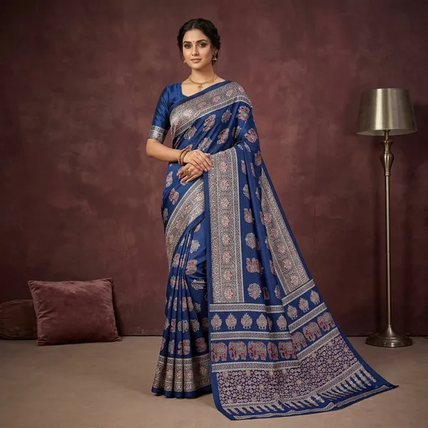 Blue_Handloom_Silk_Saree_For_Women
