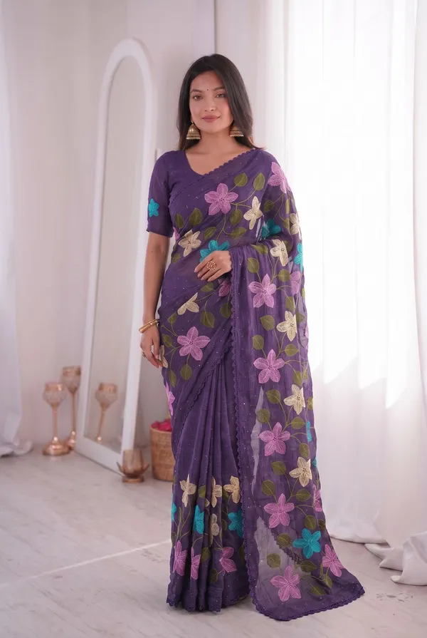 Purple_Viscose_Crunchy_Silk_Saree_For_Women