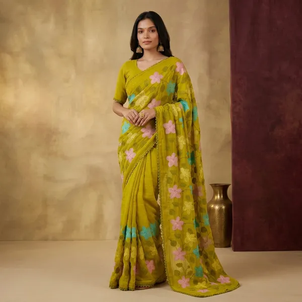 Mustard_Viscose_Crunchy_Silk_Saree_For_Women