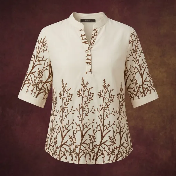 Off_White_Cotton_Kurti_For_Women