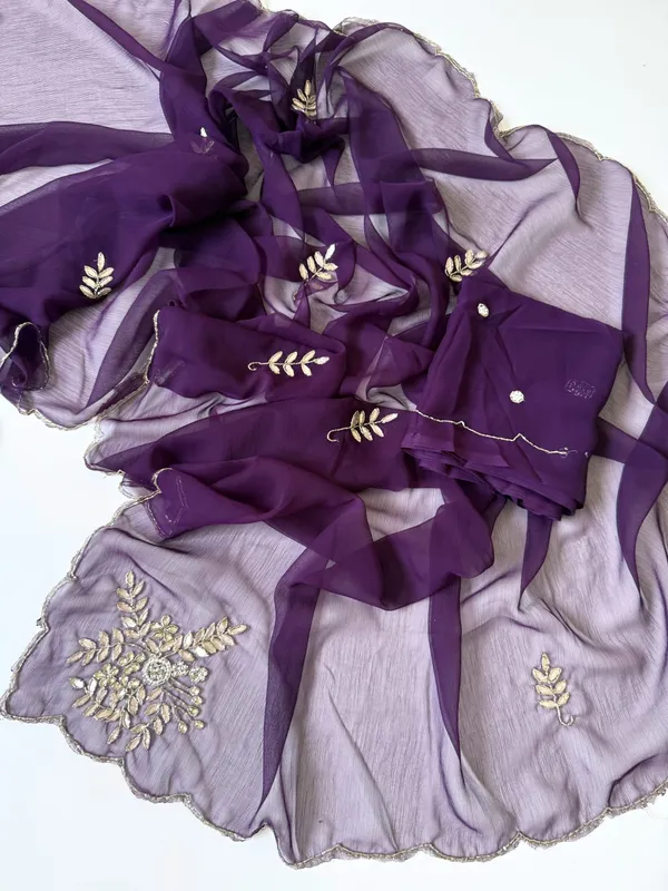 Purple_Chiffon_Saree_For_Women
