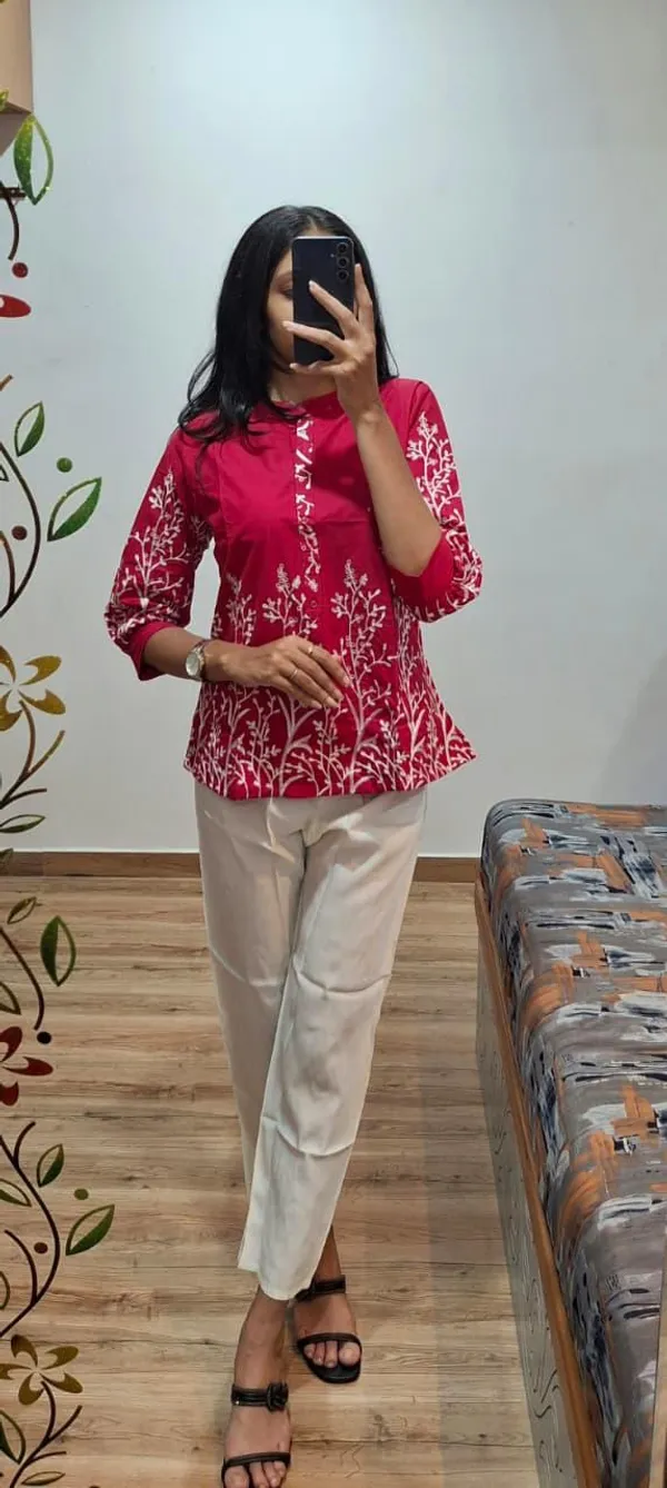 Pink_Cotton_Kurti_For_Women