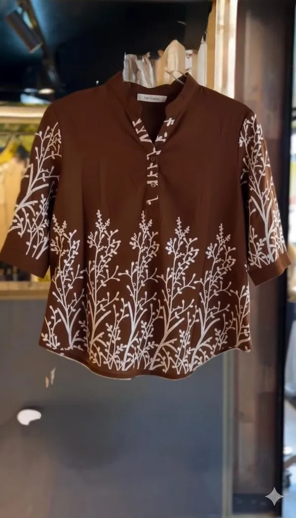 Brown_Cotton_Kurti_For_Women