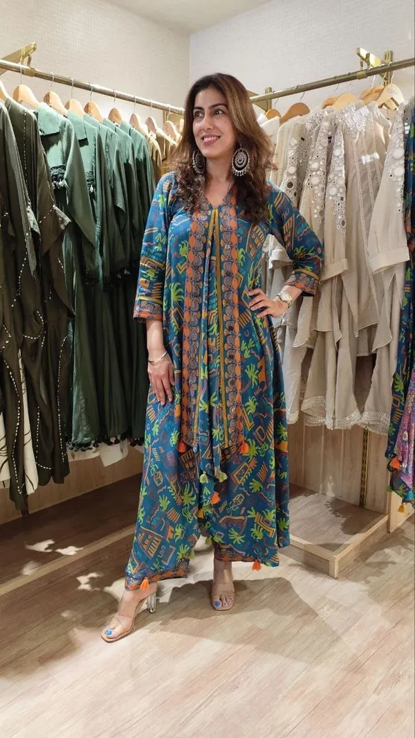 Teal_Blue_Muslin_Printed_Co_Ord_Set_For_Women