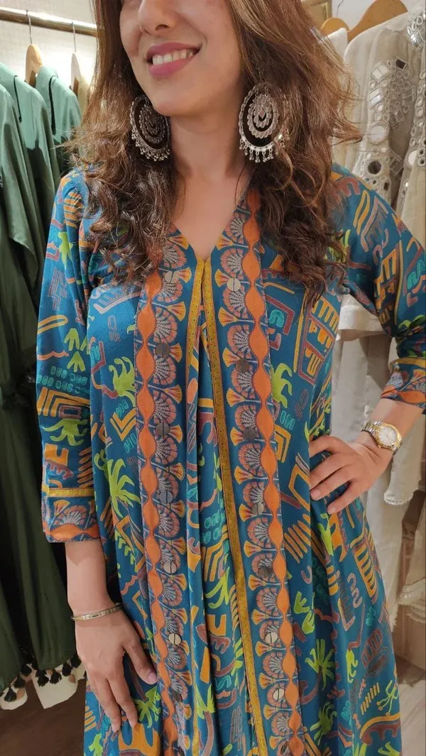 Teal_Blue_Muslin_Printed_Co_Ord_Set_For_Women