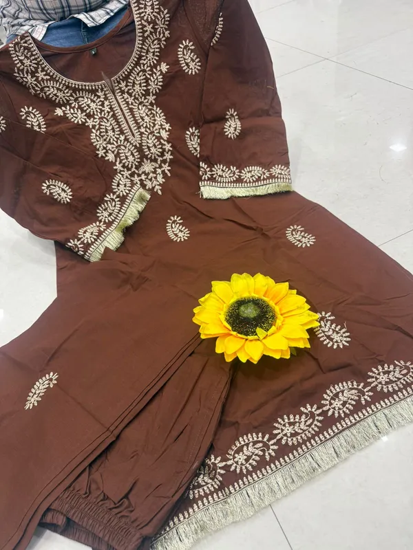 Brown_Dhabu_Silk_Co_Ord_Set_For_Women