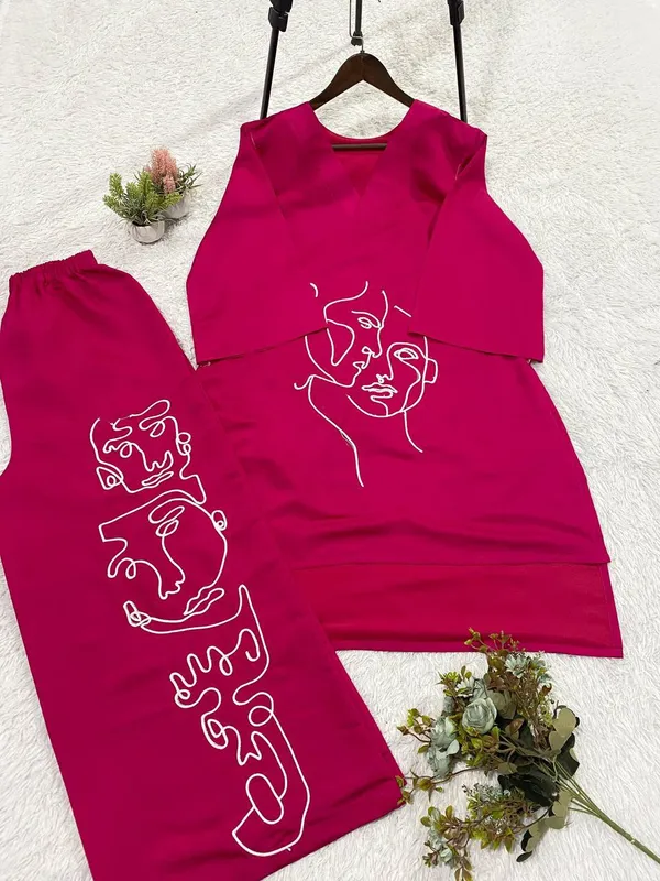 Pink_Roman_Silk_Co_Ord_Set_For_Women