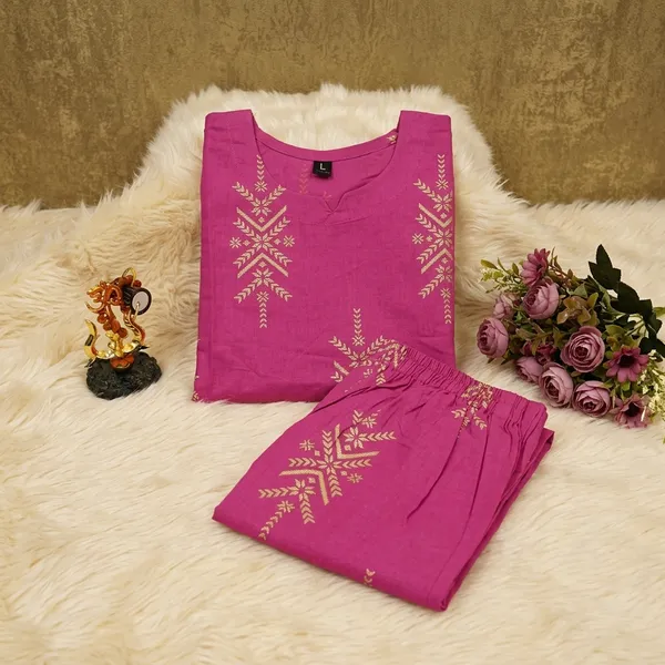 Pink_Cotton_Co_Ord_Set_For_Women