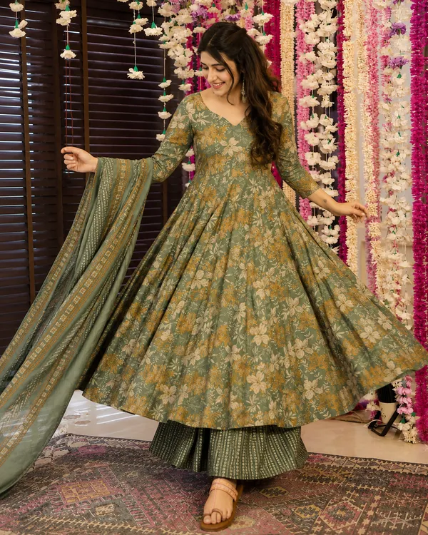 Green_Rayon_Dress_For_Women