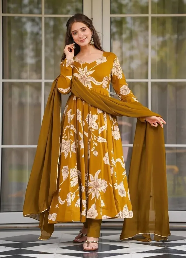 Yellow_Rayon_Dress_For_Women