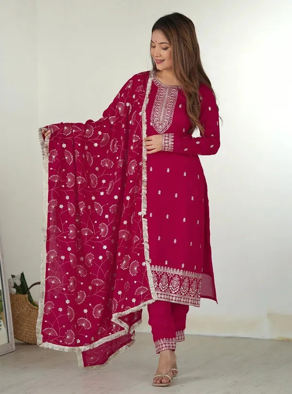 Pink_Silk_Dress_For_Women
