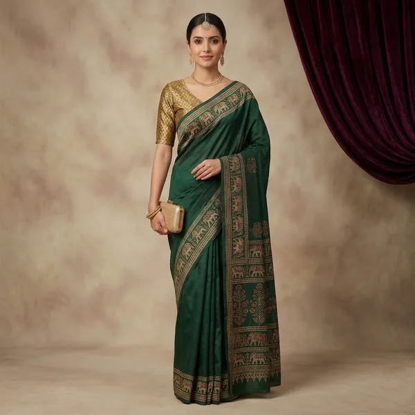 Green_Handloom_Silk_Saree_For_Women