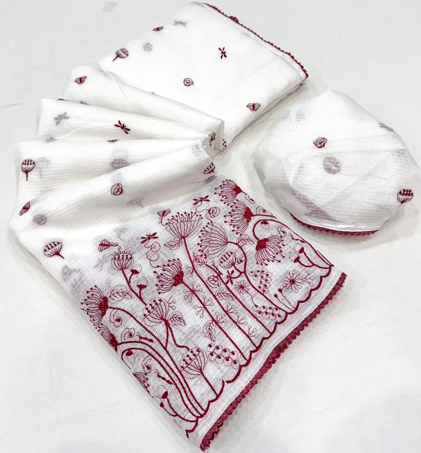 MULTITHREADED_WORK_AND_COTTON_LACE_BORDER_SAREE