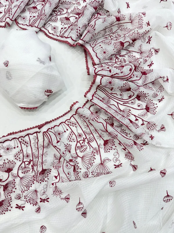 MULTITHREADED_WORK_AND_COTTON_LACE_BORDER_SAREE