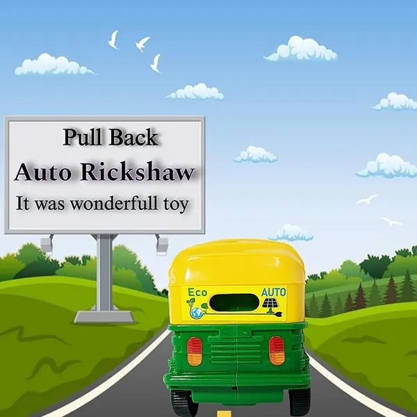 Green_And_Yellow_Plastic_Auto_Rickshaw_Miniature_Toy_Model_For_Kids