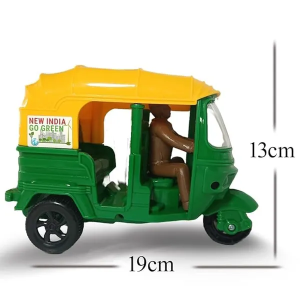 Green_And_Yellow_Plastic_Auto_Rickshaw_Miniature_Toy_Model_For_Kids