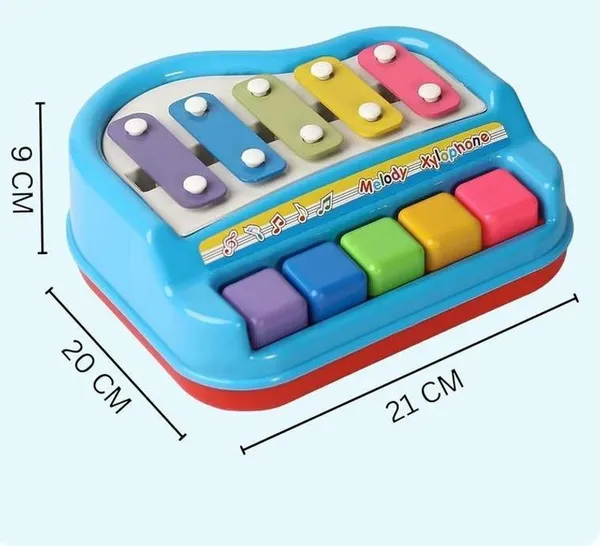 2_In_1_Baby_Piano_And_Xylophone_Musical_Learning_Toy_Multicolor