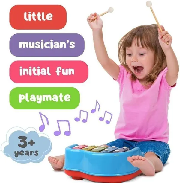 2_In_1_Baby_Piano_And_Xylophone_Musical_Learning_Toy_Multicolor