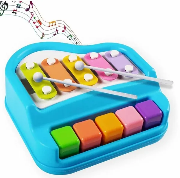 2_In_1_Baby_Piano_And_Xylophone_Musical_Learning_Toy_Multicolor