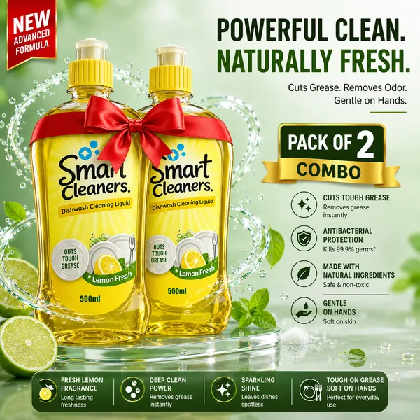 Smart_Cleaners_Lemon_Fresh_Dishwash_Liquid_500ML_-Pack_of_2