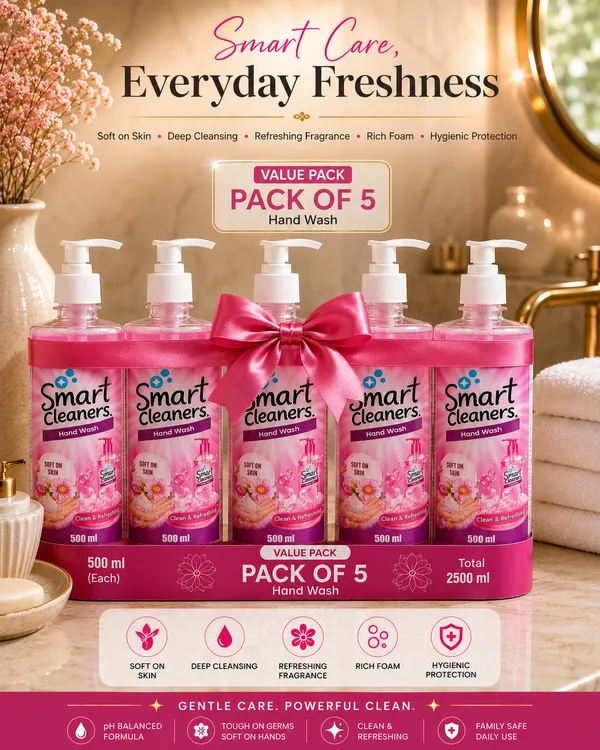 Smart_Cleaners_Pink_Floral_Glycerin_Hand_Wash_500ML_-Pack_of_5