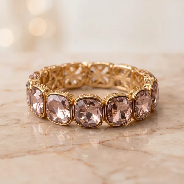 Gold_Stainless_Steel_Crystal_Eternity_Band_Bracelet_For_Women