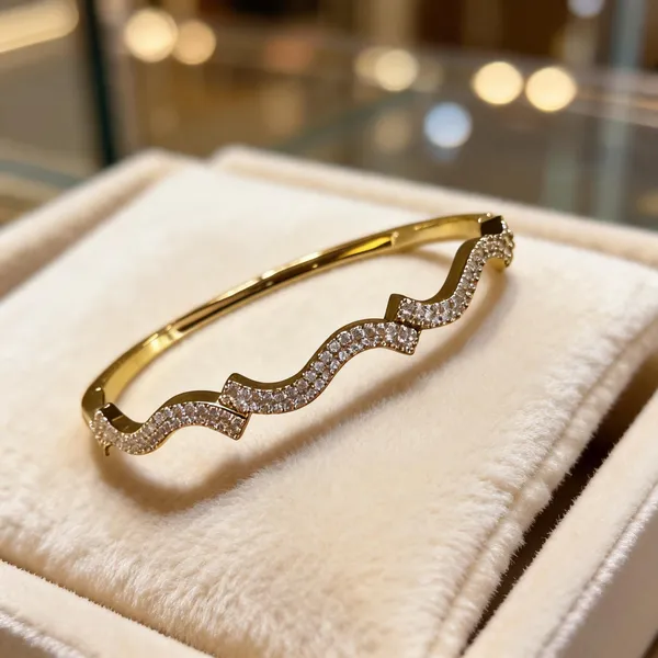 Gold_Stainless_Steel_Wavy_Crystal_Studded_Hinged_Bracelet_For_Women