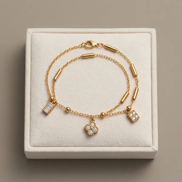 Gold_Stainless_Steel_Crystal_Charm_Adjustable_Chain_Bracelet_For_Women
